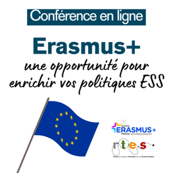 Erasmus+, une opportunité pour enrichir vos politiques ESS - Retour sur le webinaire du 19/04/24