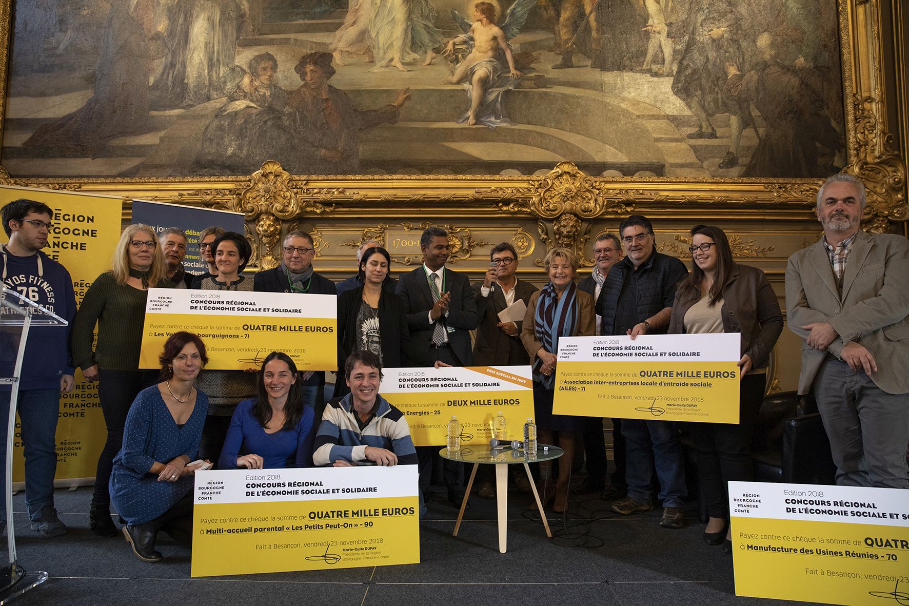 Photo des lauréats - Concours régional ESS - crédit : David Cesbron Région BFC.jpg