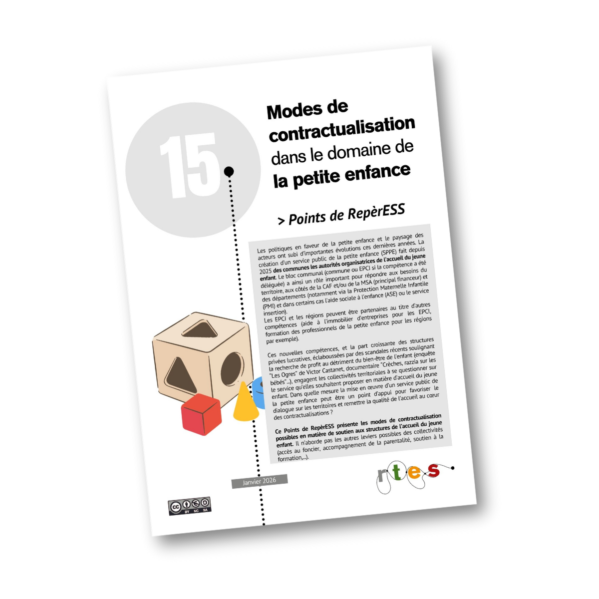 Points de RepèrESS : "Modes de contractualisation dans le domaine de la petite enfance"