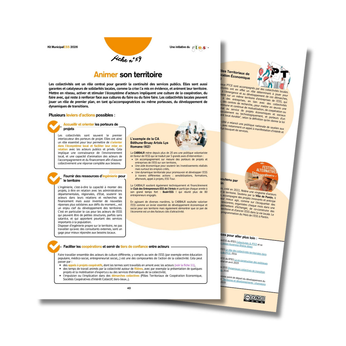  Kit MunicipalESS | Fiche 19 : Animer son territoire