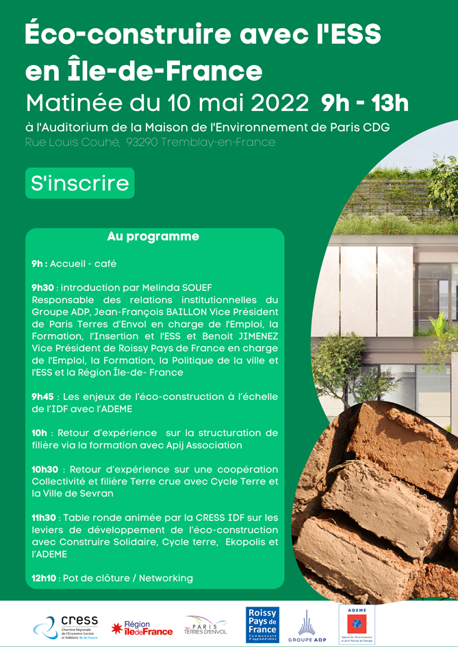 Programme 10 mai 2022 Eco construite avec l'ESS