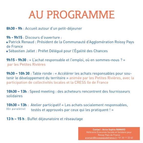Roissy Pays de France programme 17/10/2019