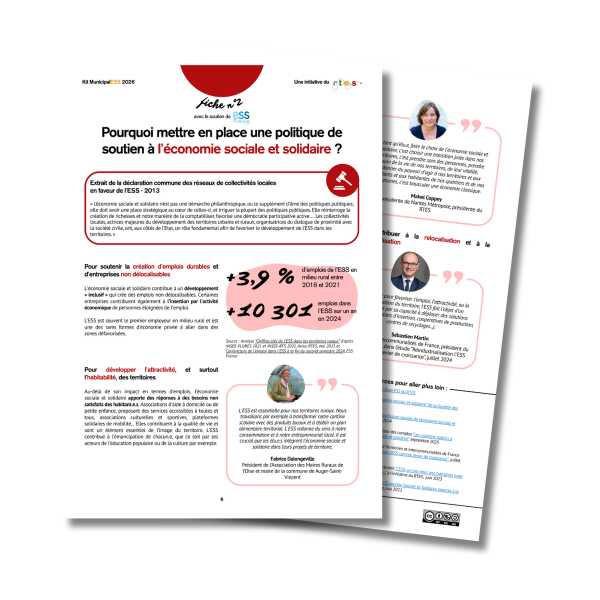  Kit MunicipalESS | Fiche 2 : Pourquoi mettre en place une politique de soutien à l’économie sociale et solidaire ? avec ESS France