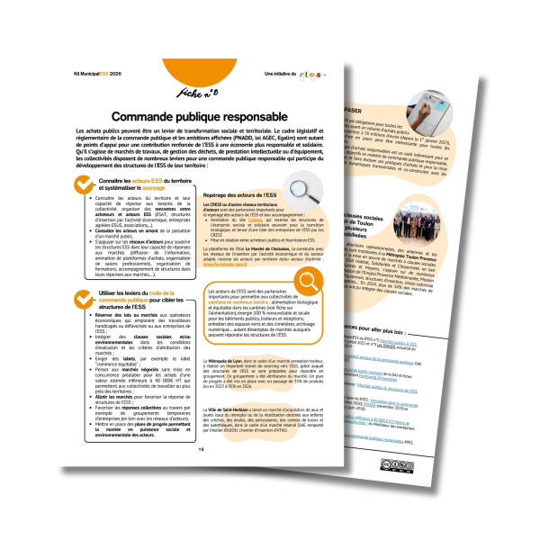 Kit MunicipalESS | Fiche 8 : Commande publique responsable
