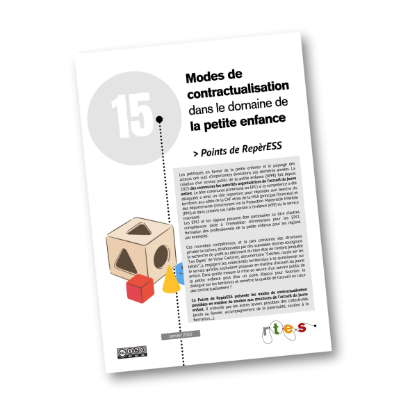 Points de RepèrESS : "Modes de contractualisation dans le domaine de la petite enfance"