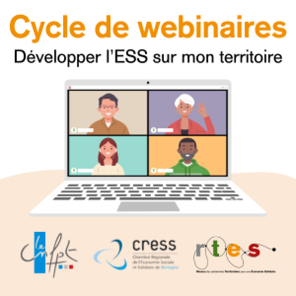 Cycle de webinaires RTES, CRESS Bretagne et CNFPT : Développer l’ESS sur mon territoire