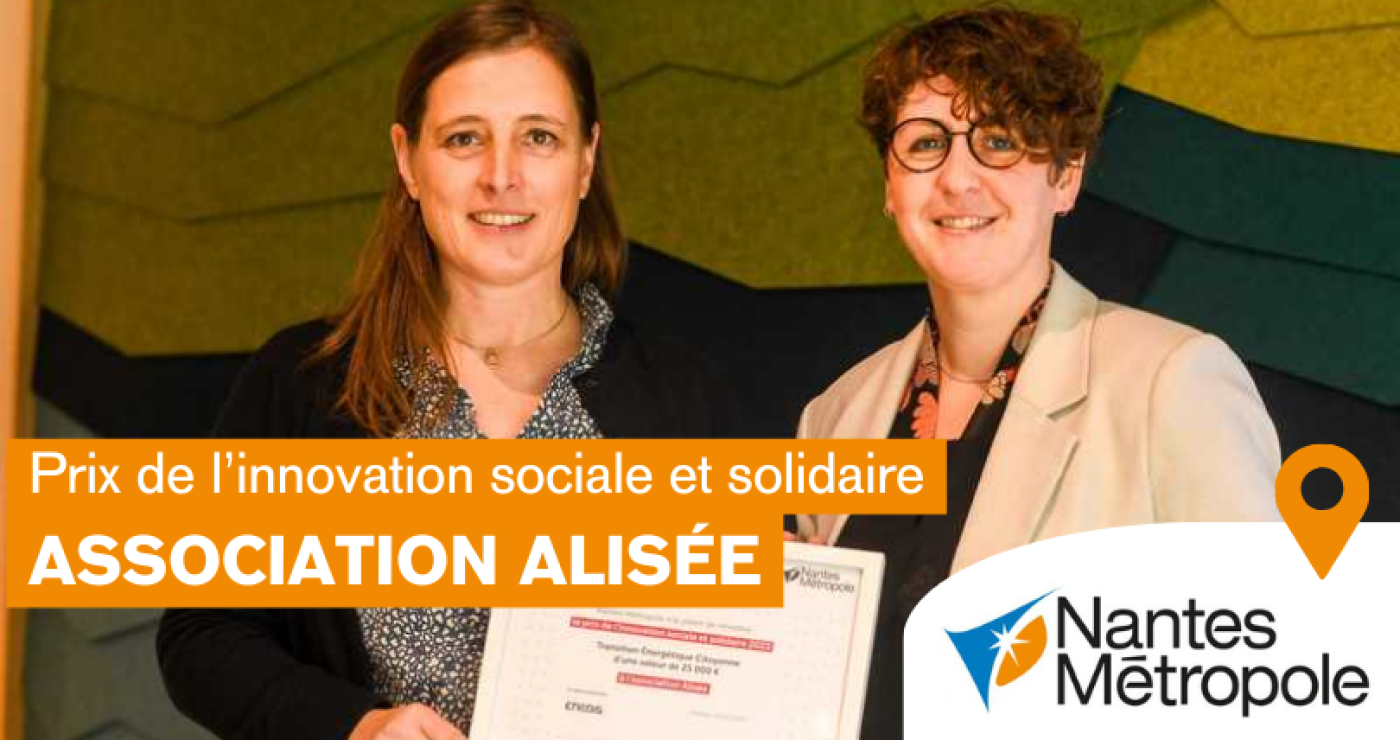 L’association Alisée a reçu le prix de l’innovation sociale et solidaire de Nantes Métropole
