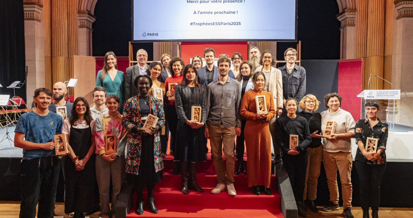 Les lauréat.e.s des Trophées parisiens de l'ESS 2024