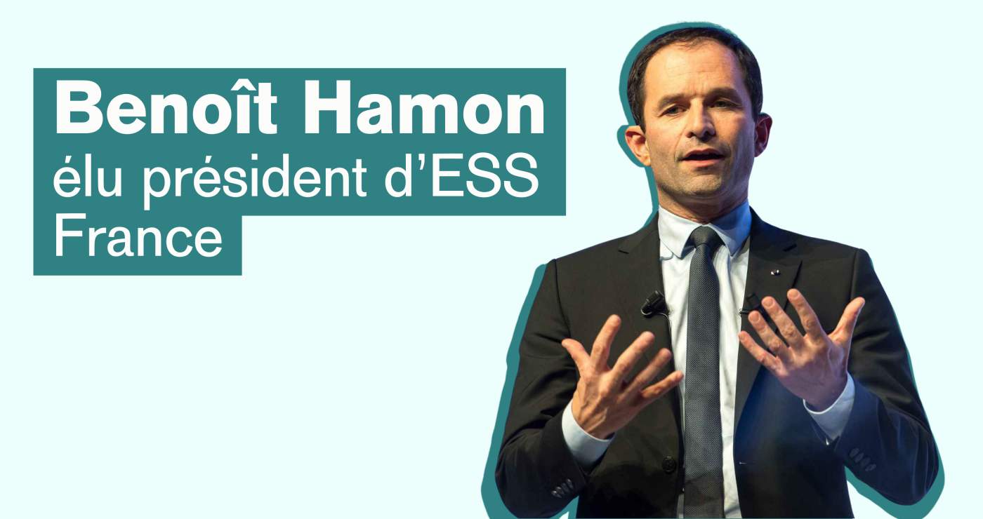 Benoît Hamon, élu au premier tour à la présidence d'ESS France
