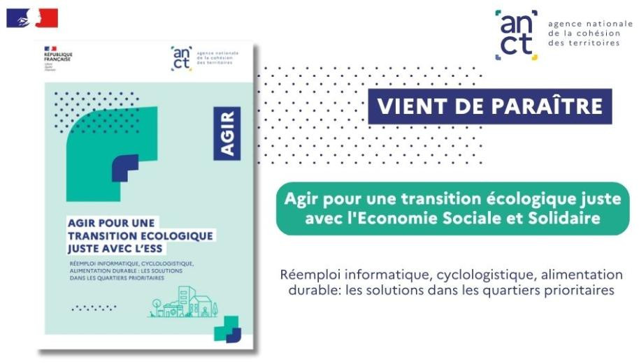 L'ANCT sort son étude : Agir pour une transition écologique juste avec l'ESS