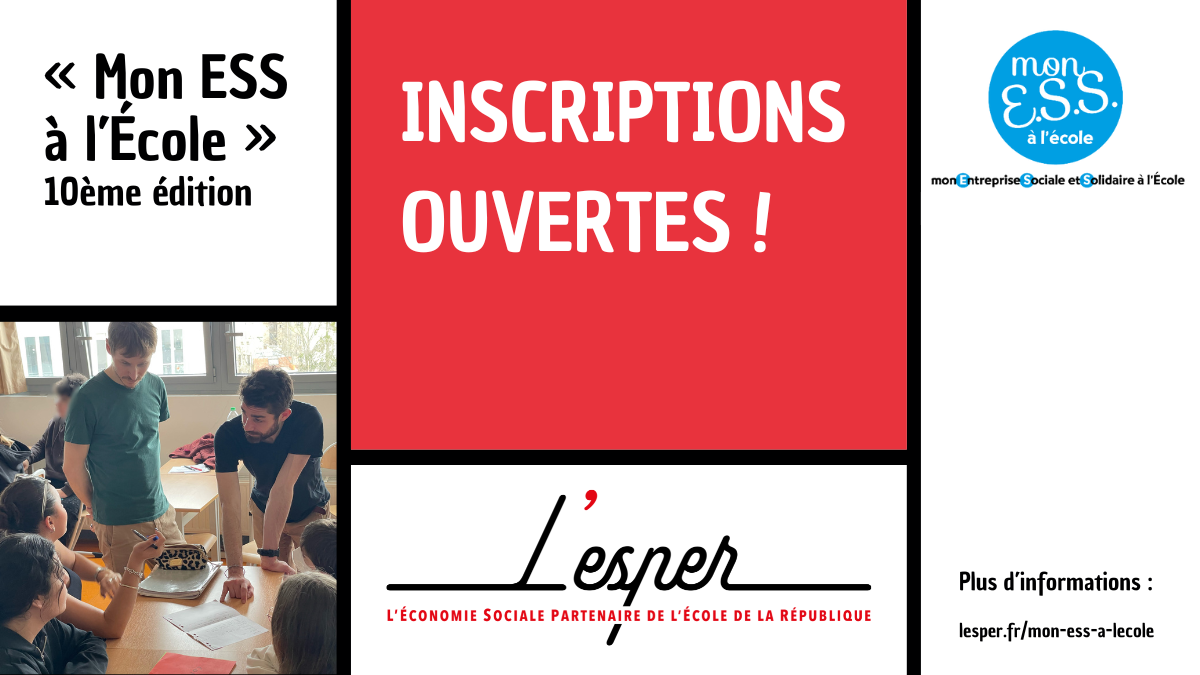 "Mon ESS à l'Ecole" revient pour sa 10ème édition 