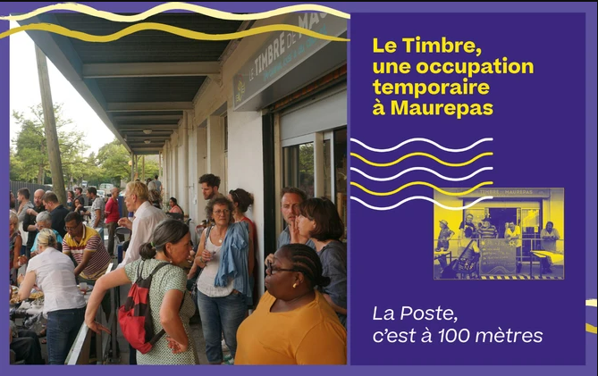 Précommande du livre "La Poste, c'est à 100m", autour de l'histoire du Timbre dans le quartier de Maurepas à Rennes