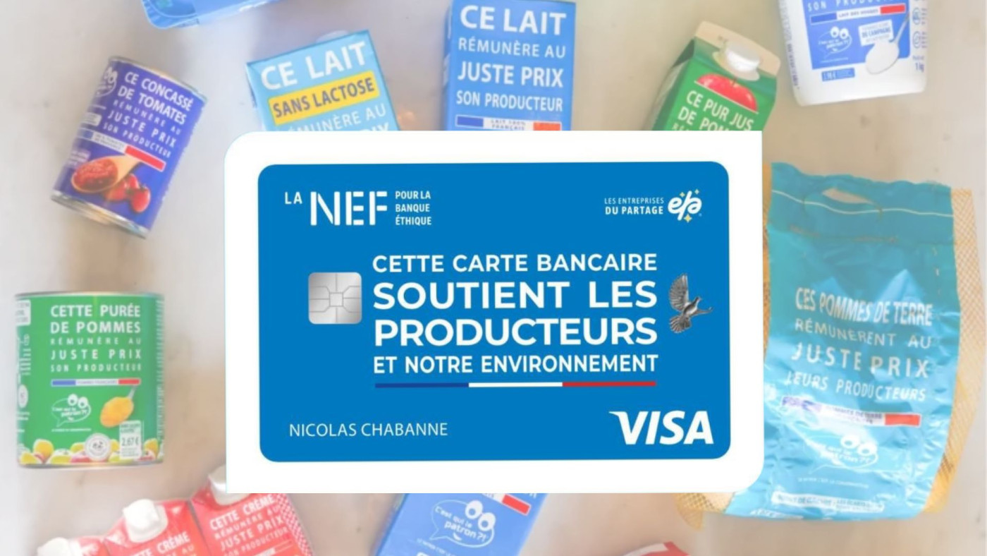 La banque éthique La Nef et la marque "C’est qui le patron" s’associent pour lancer une carte bancaire solidaire