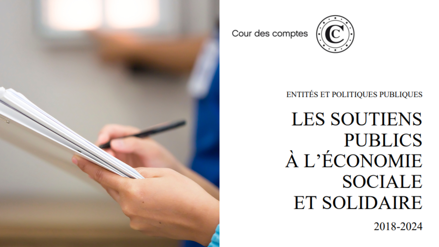 Rapport de la Cour des comptes sur les soutiens publics à l'ESS