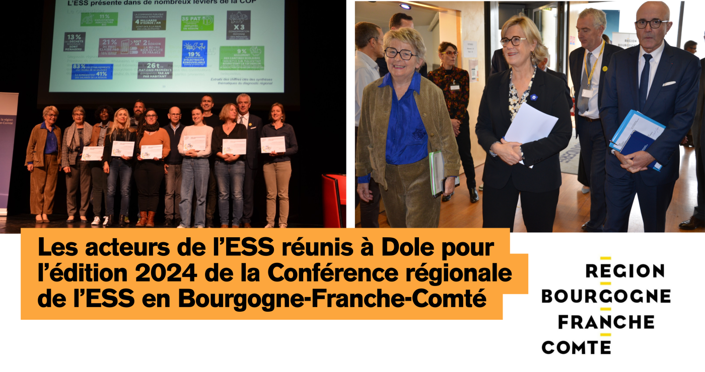 Les acteurs de l’ESS réunis à Dole pour l’édition 2024 de la Conférence régionale de l’ESS en Bourgogne-Franche-Comté
